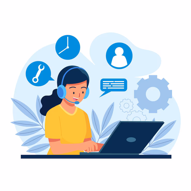 flat-customer-support-illustration_23-2148899114 Hiring vs. Outsourcing: 6 Reasons One Might Be Better